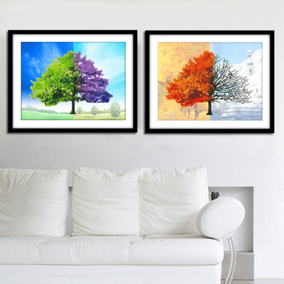 3d十字绣印花新款四季春夏秋冬十字绣新款客厅十字绣客厅系列