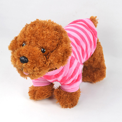 [店中大促] 彩色条纹圆领衫泰迪狗狗衣服小奶狗比熊吉娃娃宠物衣服