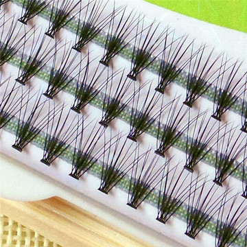 纯手工分段式嫁接假睫毛自然裸妆簇状假睫毛个人嫁接首选10mm