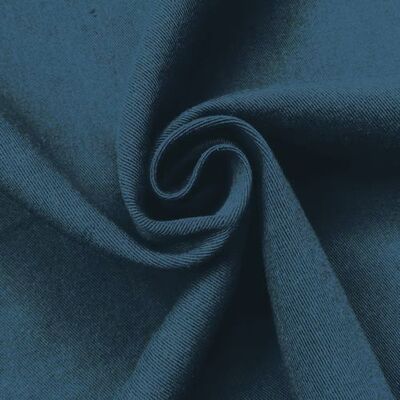[九折特价] 藏青/深蓝色细斜纹毛涤/仿毛布料|西装裤子工作服制服面料