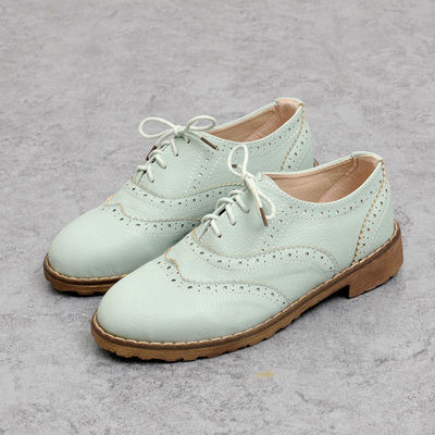 英伦牛津鞋低跟