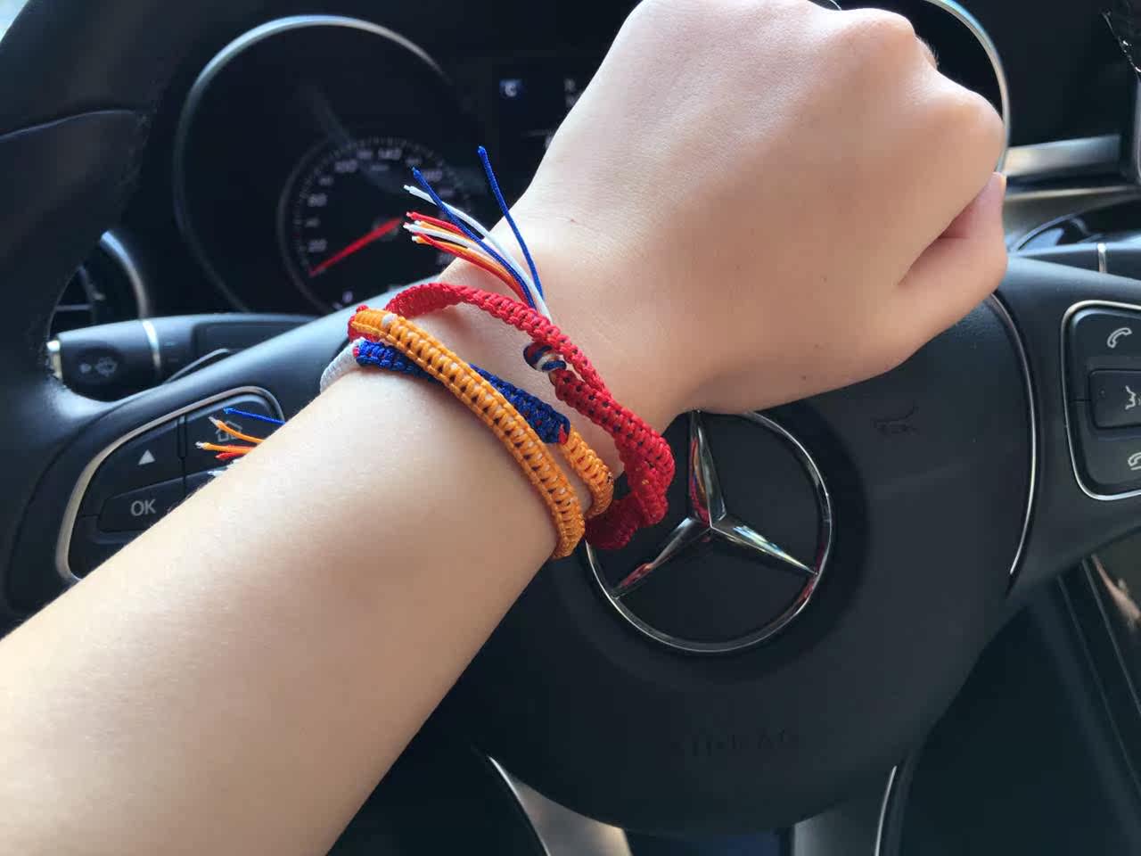 现货包邮 你的名字手绳同款手链 新海诚三叶立花泷红色棉绳手环