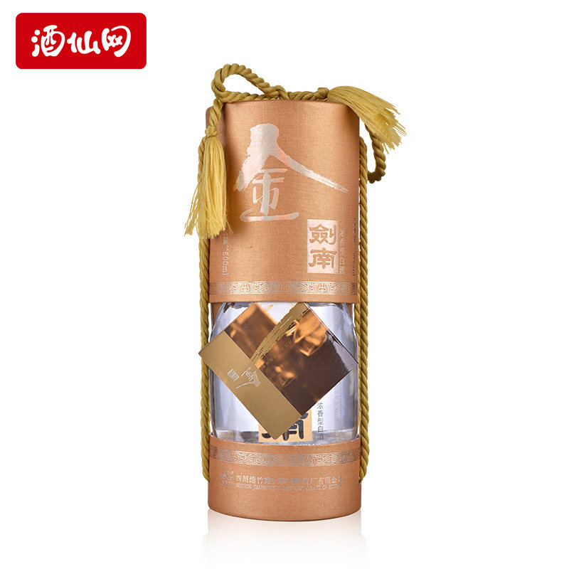 酒仙网 38度金剑南圆筒500ml2010年老酒 浓香型白酒 中国名酒