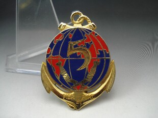 法国海军陆战队第五团单位识别章 皮章