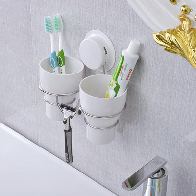 garbath嘉宝 嘉宝创意杯架水杯挂架不锈钢水杯架放牙刷漱口杯的架子刷