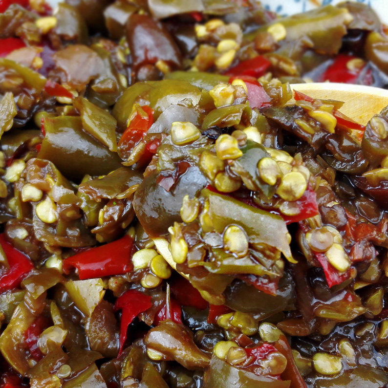 湖南特产酸辣椒酱剁椒酸泡椒农家自制酸辣剁青椒酱孕妇下饭辣椒片