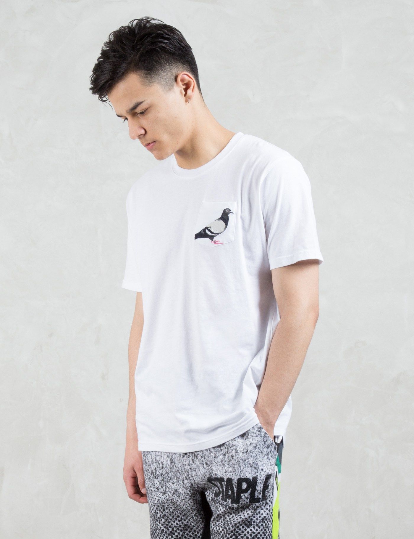 【现货正品】staple pigeon pocket tee 口袋 刺绣 鸽子 短袖t恤