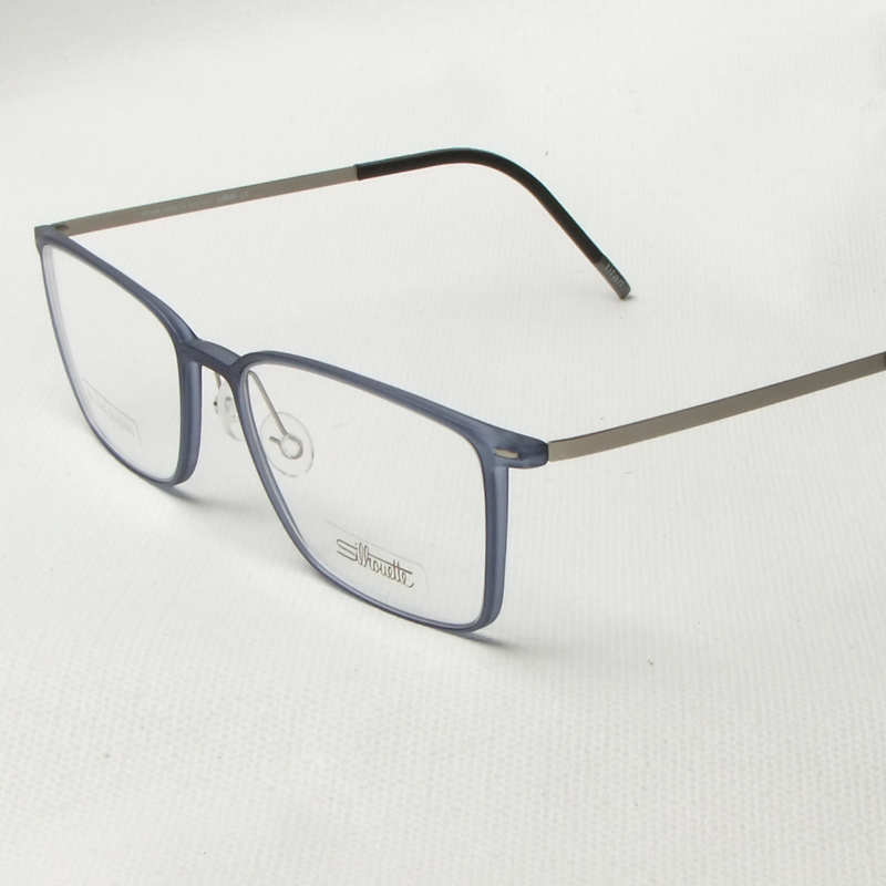 诗乐silhouette近视眼镜框男眼镜架大脸大框女黑框很轻2886