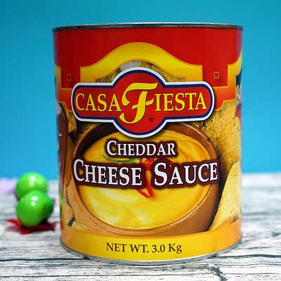 卡萨墨西哥风味切达奶酪酱3kg/桶 车打芝士酱卡萨芝士酱奶酪酱