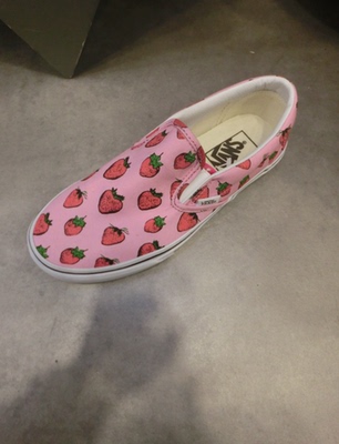 香港vans万斯水果草莓帆布鞋学生懒人鞋低帮布鞋休闲板鞋乐福鞋潮