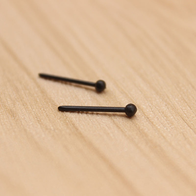 日韩简约耳钉 防过敏塑料耳棒女 火柴头耳棍无菌棒耳洞针男耳钉