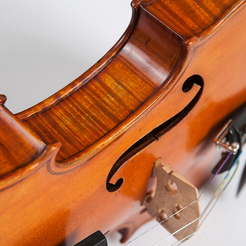 红棉小提琴手工高档虎纹小提琴v630演奏表演收藏专业考级小提琴