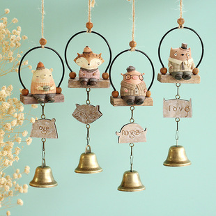 挂件zakka日式动漫风铃挂饰 家居客厅装饰 树脂工艺品挂件 窗台挂件