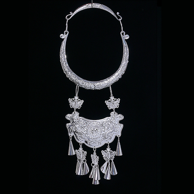 包邮新款苗族项圈 少数民族银饰挂饰 舞蹈服装演出配饰