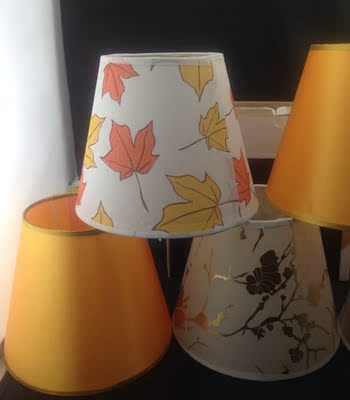 仿羊皮纸灯罩螺口灯罩e27床头灯墙壁灯落地灯台灯罩宜家