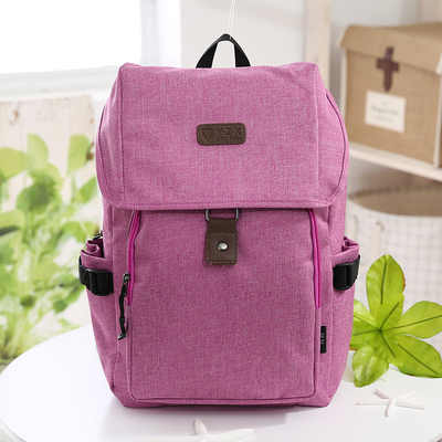 软妹子韩版大中学生电脑背包男女休闲学院书包户外旅行双肩包潮包