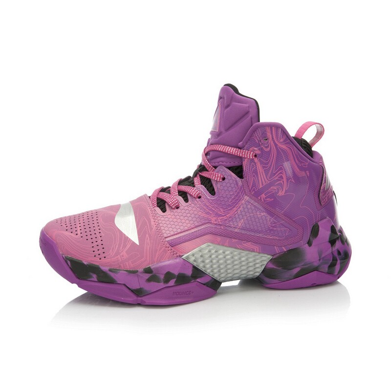 李宁篮球鞋男高帮空袭2代鸳鸯战靴秋冬男鞋cba外场运动鞋abak035