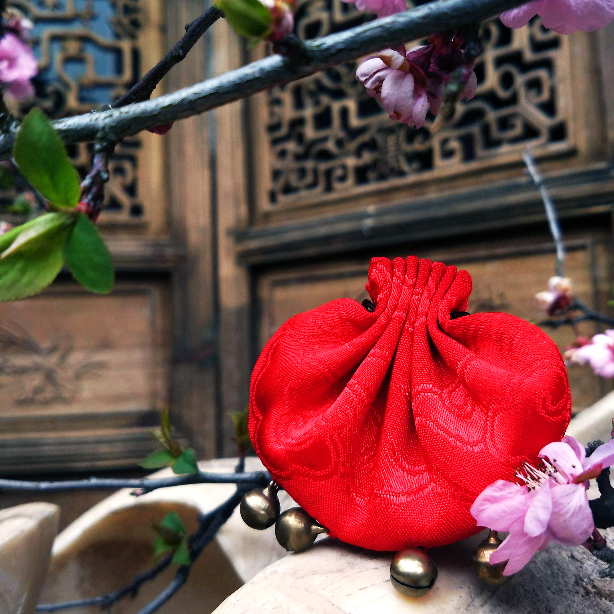 《百巧佩香之红麝》(香包佩用)(麝香兰韵)合香古法香包香囊