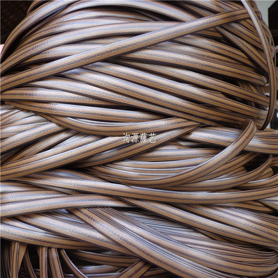 厂家定制编织藤椅沙发塑料藤条材料塑料藤编收纳筐材料pe藤条藤皮