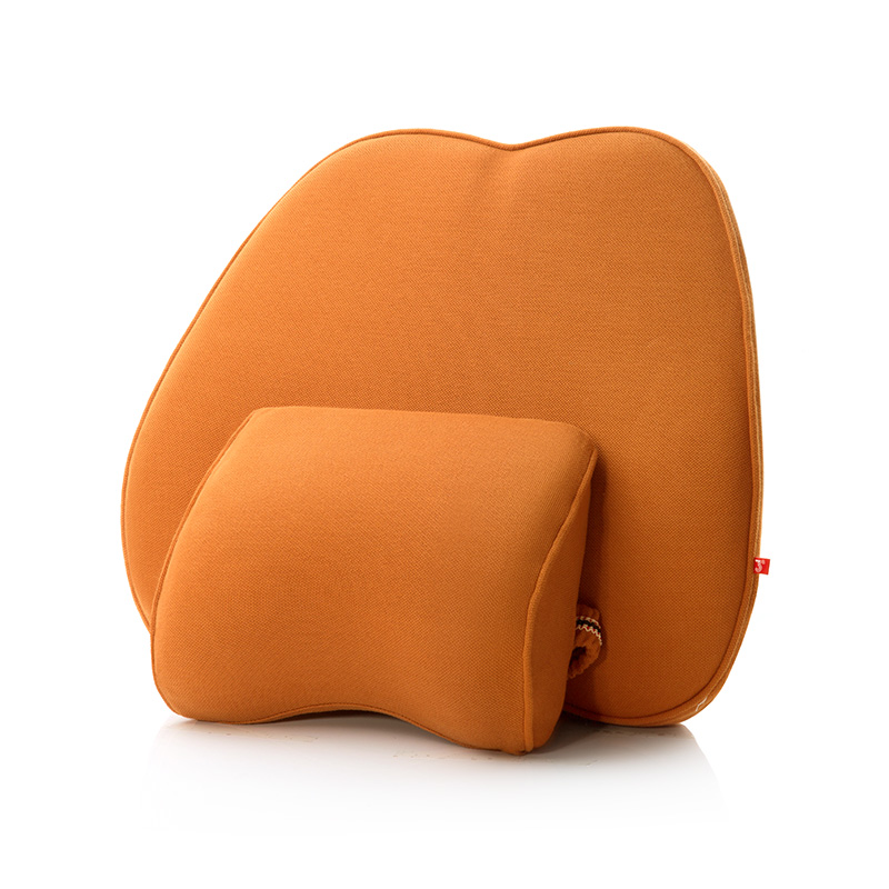 汽车腰靠 护腰靠背腰垫汽车靠垫腰枕车用靠枕 记忆棉头枕腰靠套装