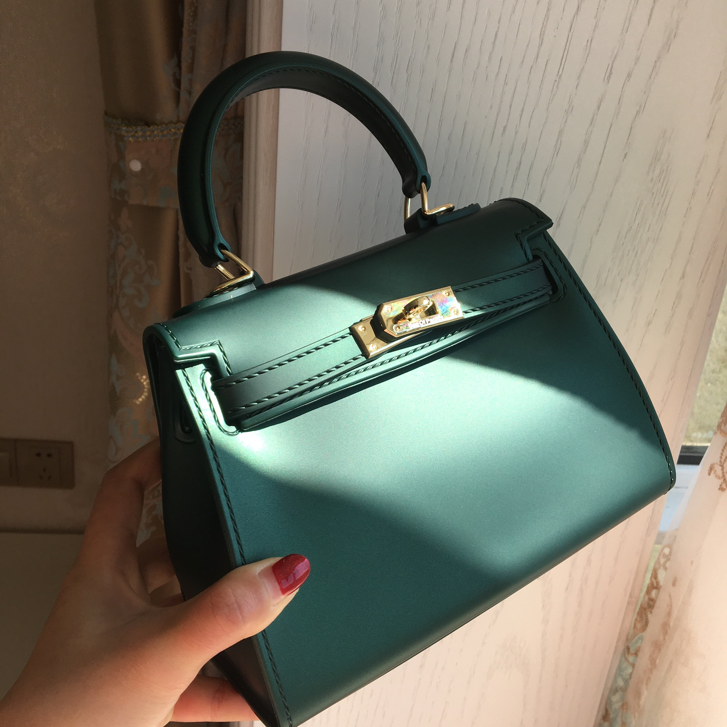 香港bag of parody恶搞kelly果冻包凯莉包mini手提包单肩斜跨女包