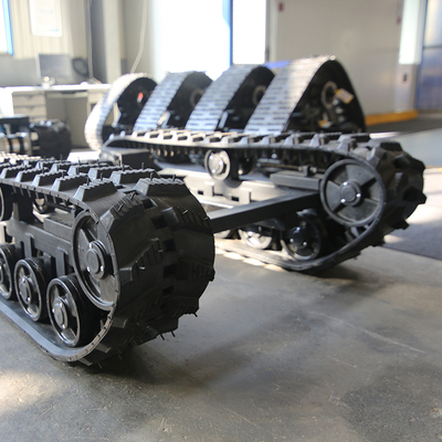 橡胶履带底盘总成农业工业底盘果园运输车底盘钻井履带底盘微型