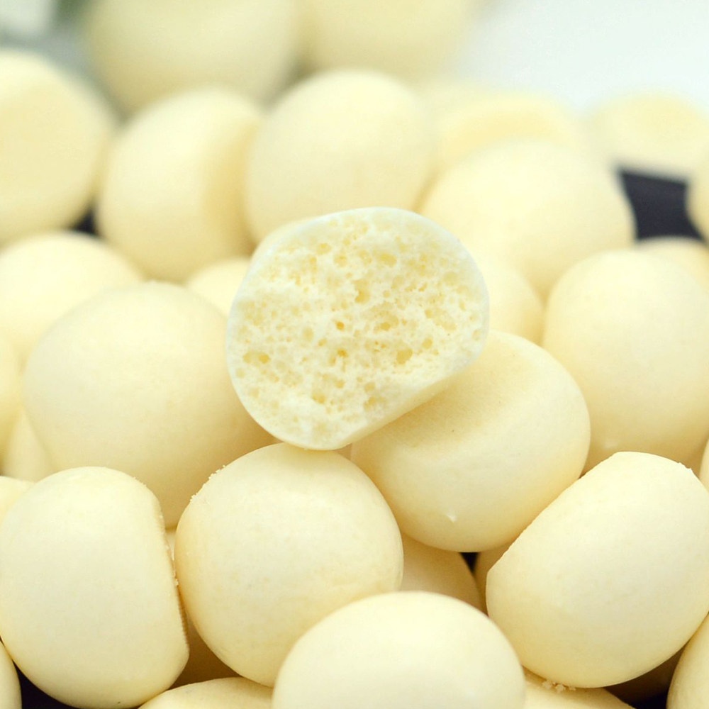 奶泡泡 佰味泡 牛奶泡泡 内蒙古特产 牛奶馒头 2斤散装 儿童零食