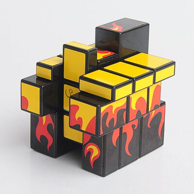 国产火焰镜面魔方 三阶镜面魔方 三阶异形魔方 经典收藏 包邮