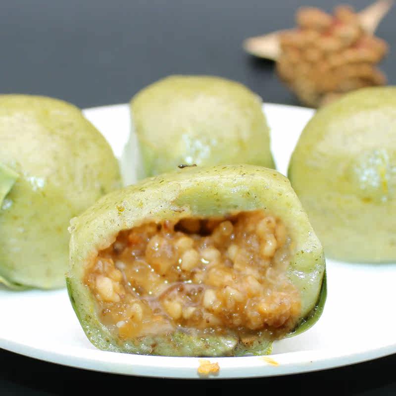 四川宜宾特产糕点清明草叶儿粑青团猪儿粑艾草粑9个装450g糖馅