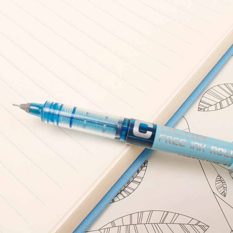 白雪pvn-159直液式走珠笔学生考试笔办公中性笔水性笔签字笔12支