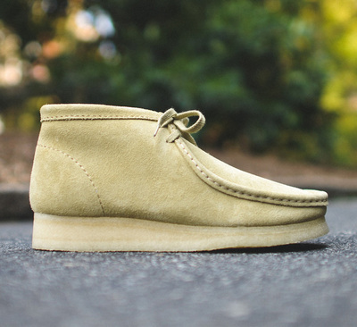 clarks其乐男鞋袋鼠反毛厚底休闲鞋wallabee正品英国代购boot