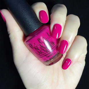 美国opi指甲油彩妆正品桃红粉色玫红色美甲持久 a46