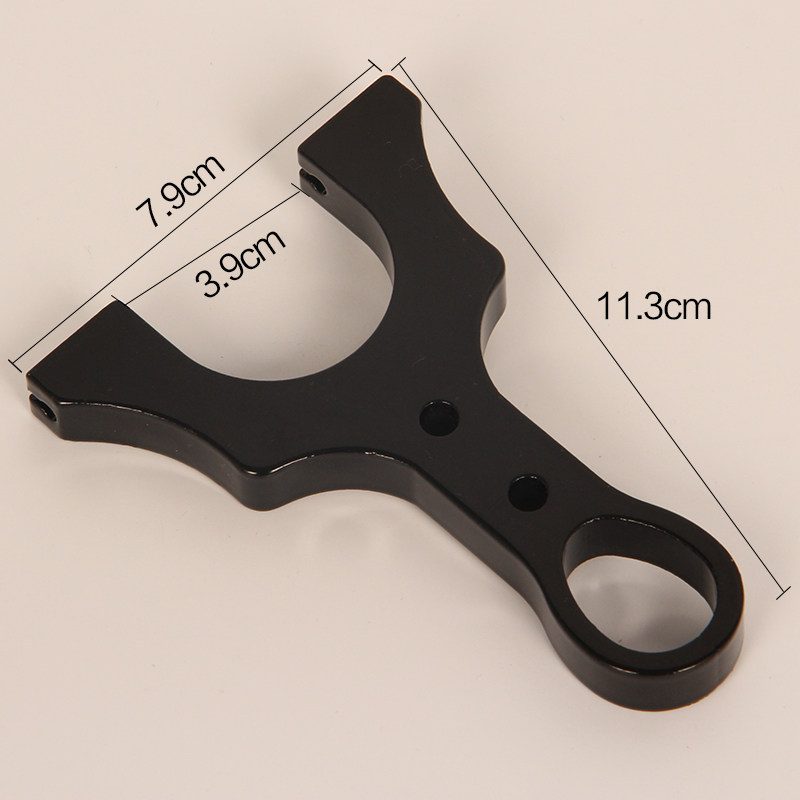 奥圣达 毒蝎线切割竞技弹弓扁皮筋免绑碳钢黑传统弹弓器带瞄点