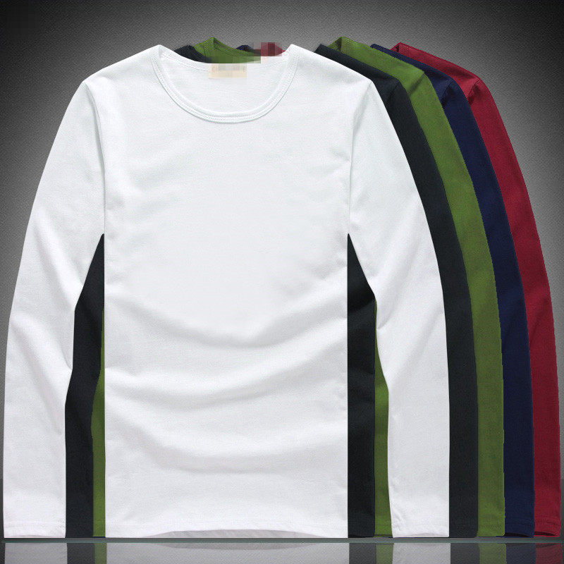 男士t恤长袖纯棉长运动丅土血桖薄款打底衫秋衣体血体桖夏季