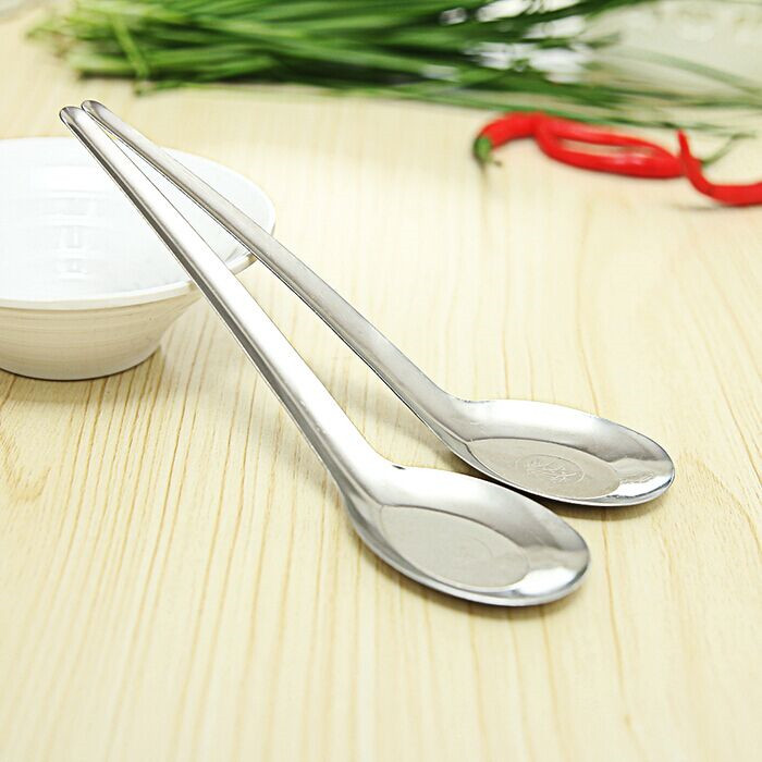 不锈钢小勺成人吃饭勺子迷你长柄勺子家用餐具圆勺子小汤勺饭勺