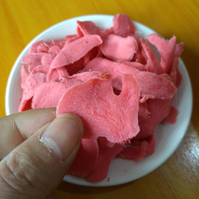 湖南特产乡里盐姜手工自制红姜片五味姜驱寒盐姜甜咸辣开胃400克