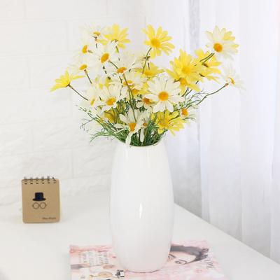 仿真花小雏菊装饰花塑料假花菊花客厅餐桌酒店办公插花绢花摆件