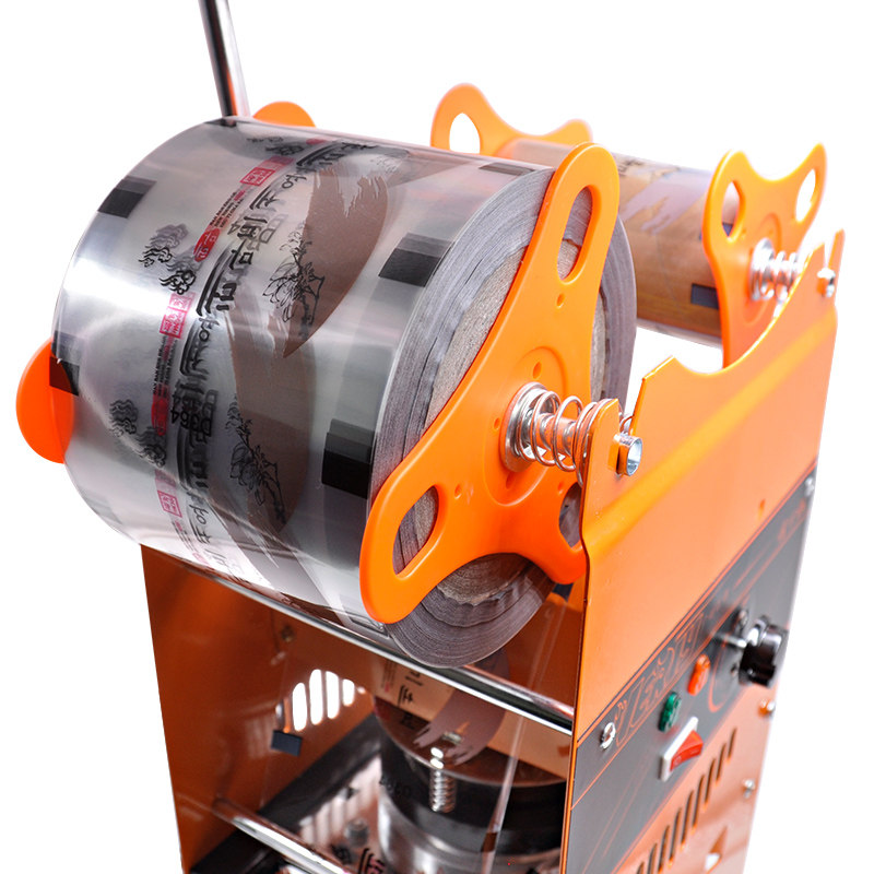 汇利802f手动珍珠奶茶封杯机高杯封口机豆浆打包封盖机奶茶封口机