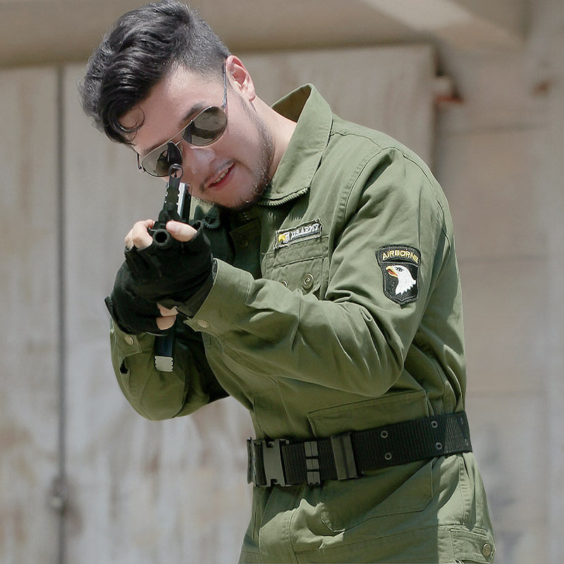 正品夏装迷彩服作训服军迷套装男特种兵作战服美军军服多袋工作服