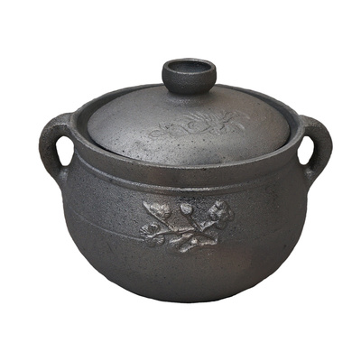 雅安荥经土砂锅手工黑砂无釉煲汤汤锅炖锅土陶锅陶瓷养生孕妇沙锅