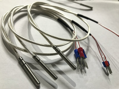 pt100温度传感器铂热电阻电偶精密wzp-pt100探头式温度高温防水