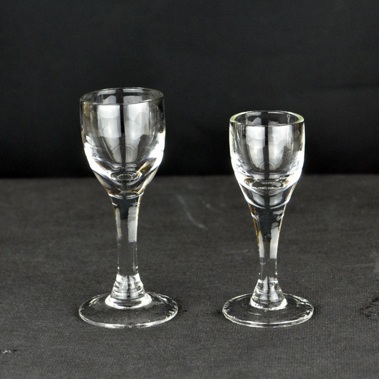 透明玻璃小白酒杯高脚杯三钱白酒杯 茅台酒杯小酒盅一口杯6只包邮