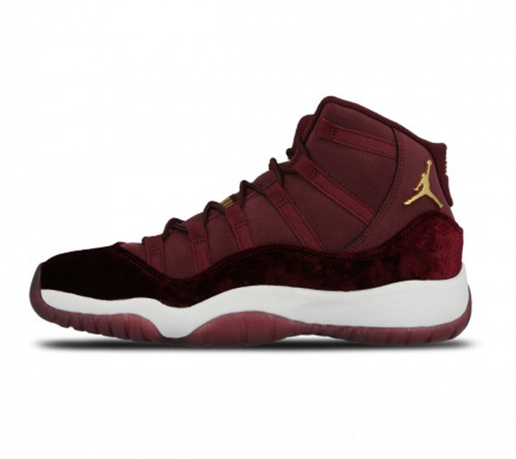 烽火体育 air jordan 11 gs "heiress" aj11 红丝绒 852625-650