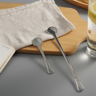 镜面 雀巢咖啡搅拌棒长15.5cm 镜面抛光 不锈钢搅拌棒 音符咖啡搅拌棒