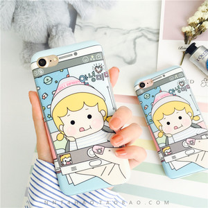 牛奶糖4号韩国代购可爱6s手机壳iphone7卡通防摔软壳苹果6/7plus