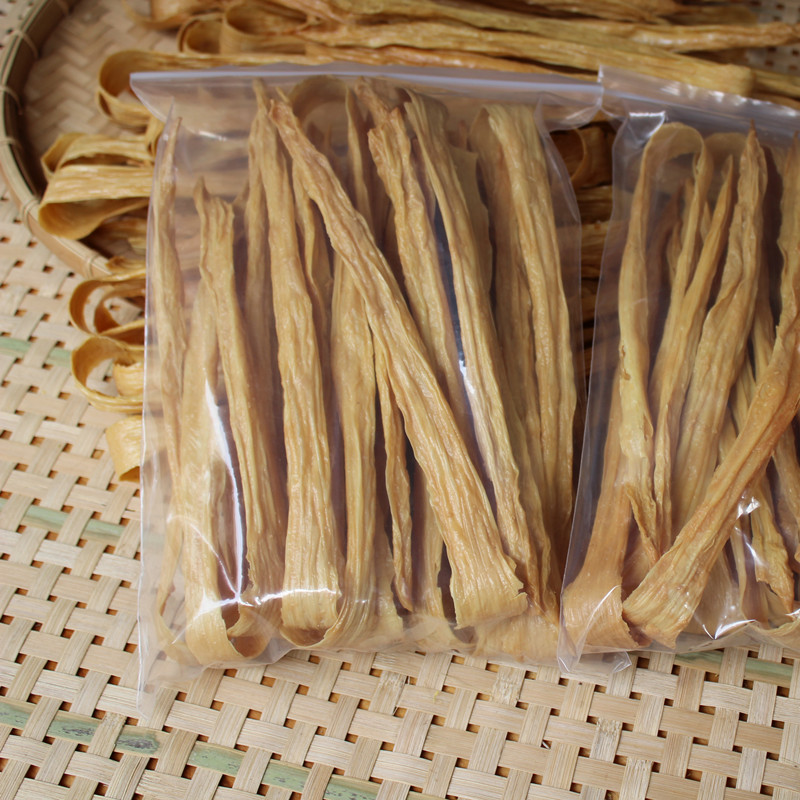 广东河源特产 农家自制腐竹 支竹 油豆皮 豆腐皮 一件包邮 400g