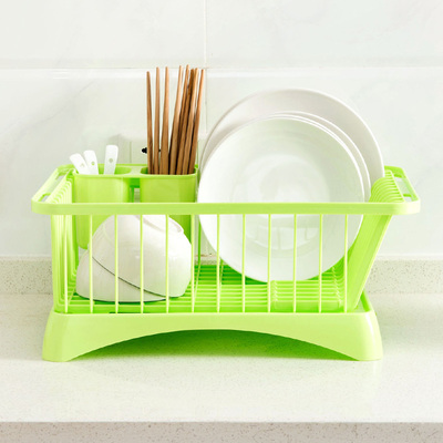 居家家 多功能置物架厨房用品沥水架 塑料放碗架子碗筷碗碟架碗架