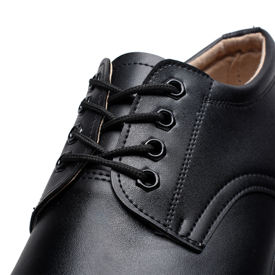 军鞋男特种兵军勾士官皮鞋钢头钢底工装鞋劳保鞋子大头男士单皮鞋