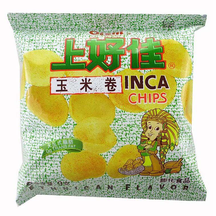 童年怀旧零食 上好佳玉米卷 休闲膨化食品无反式脂肪薯片