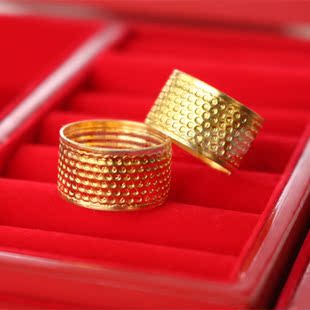 陪嫁必备结婚用品金色顶针新娘顶针辟邪结婚嫁妆吉祥物